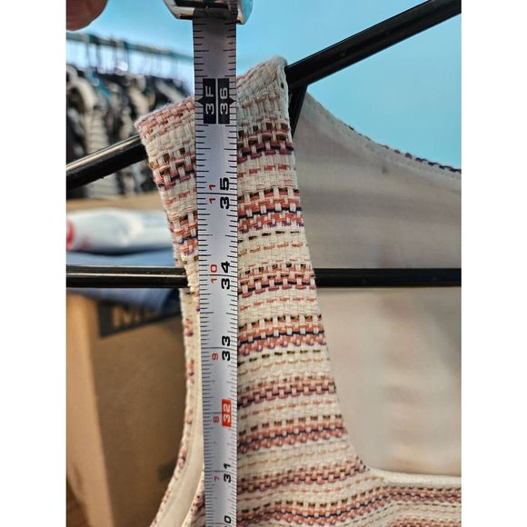 LOFT Striped Sleeveless Shift Dress 10P - Picture 7 of 7